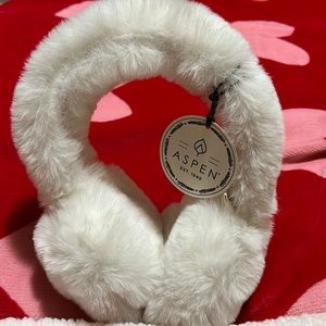 White Furry Earmuffs